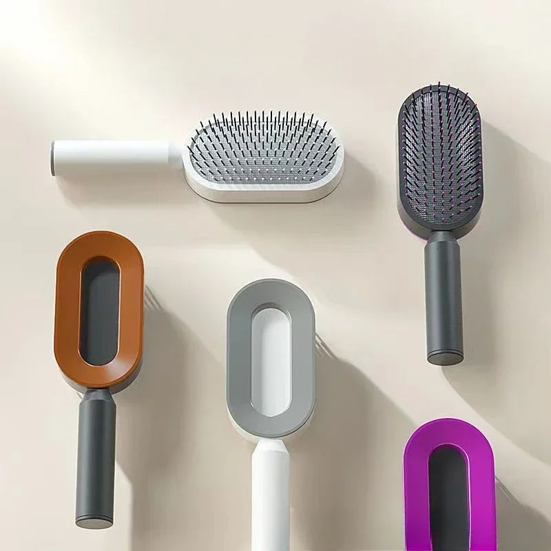 Brosse à cheveux autonettoyante pour femmes