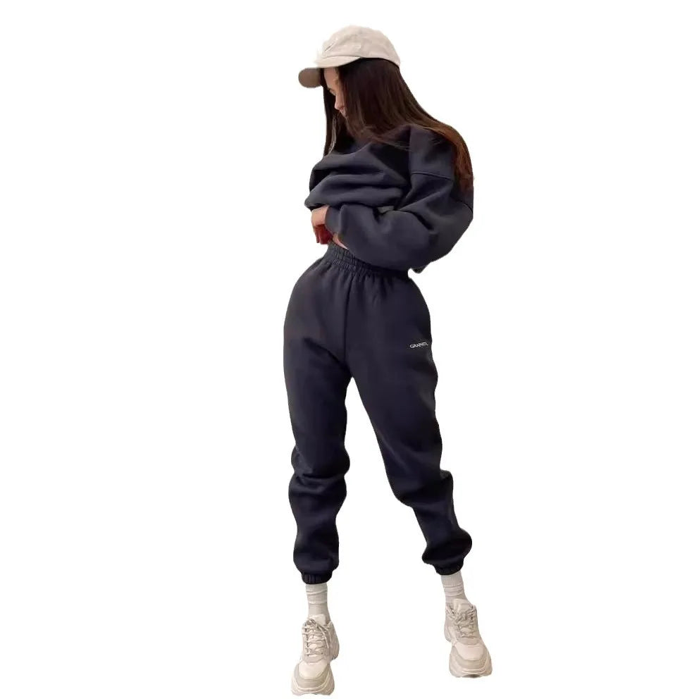 Sweats à capuche et pantalons Ensemble de sweats à capuche Vêtements pour femmes