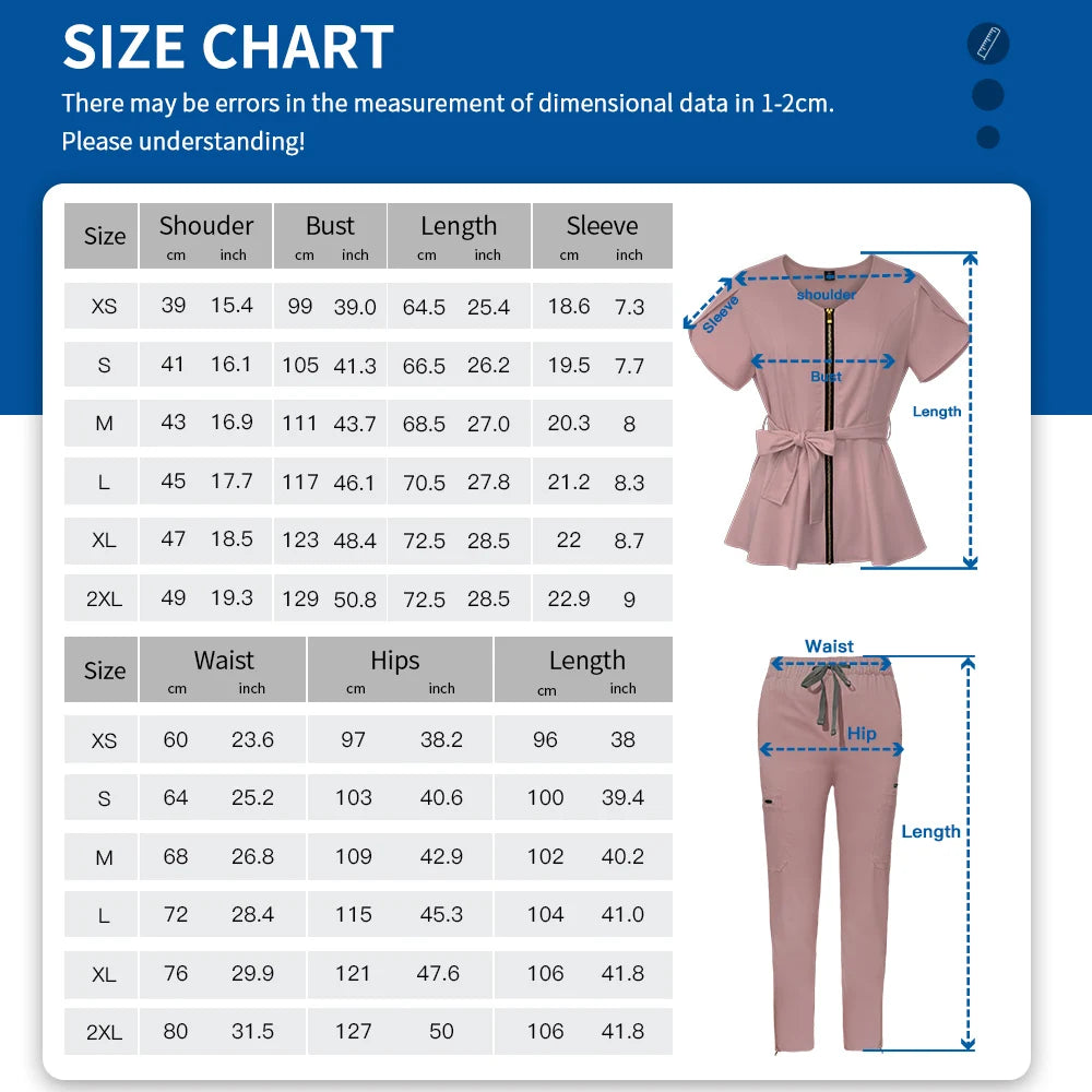 Vêtements de travail d'infirmière pour femmes