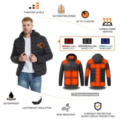 Veste chauffante, interrupteur de commande double intelligent USB