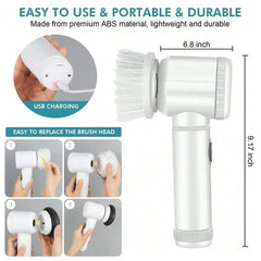 Brosse de nettoyage électrique rotative