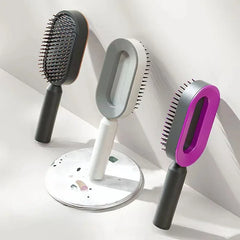 Brosse à cheveux autonettoyante pour femmes