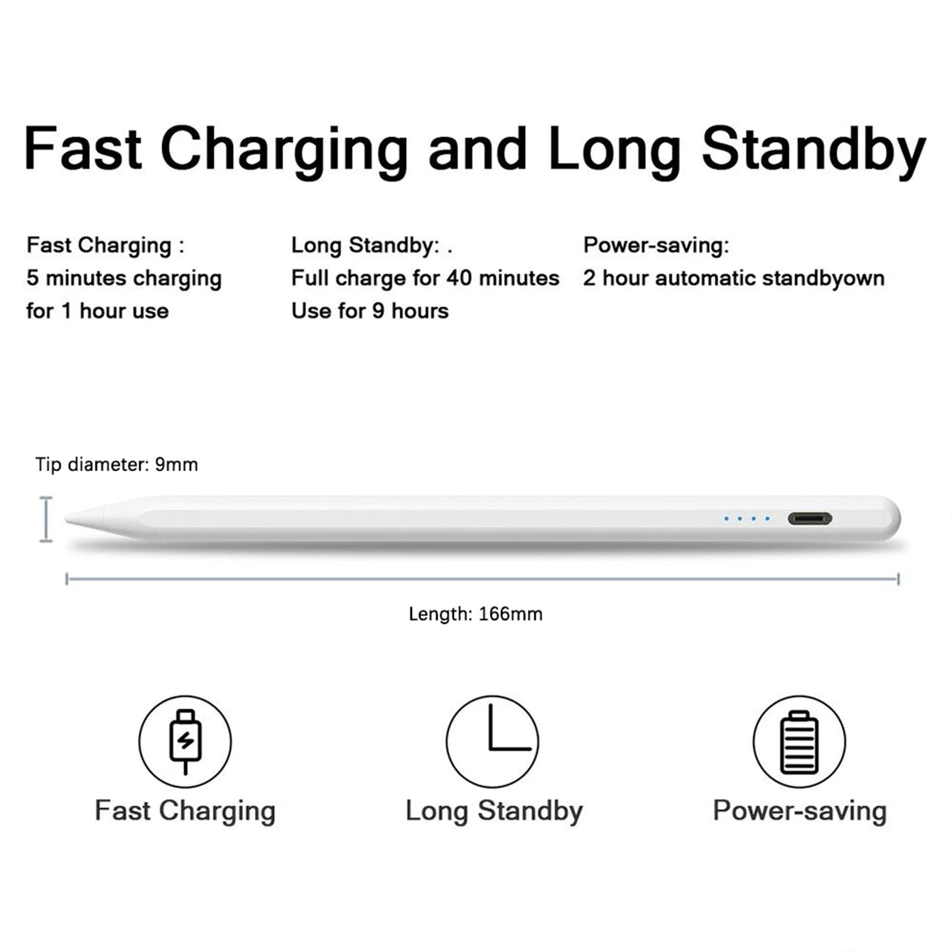 Stylet pour écran tactile en alliage d'aluminium