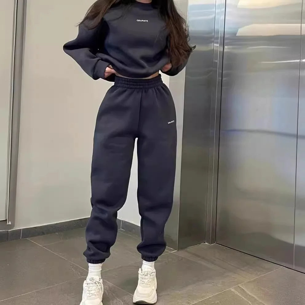 Sweats à capuche et pantalons Ensemble de sweats à capuche Vêtements pour femmes