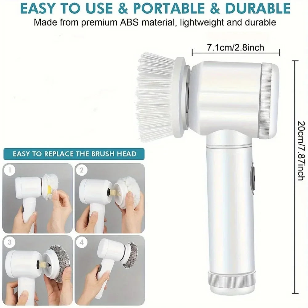 Brosse électrique rotative pour salle de bain