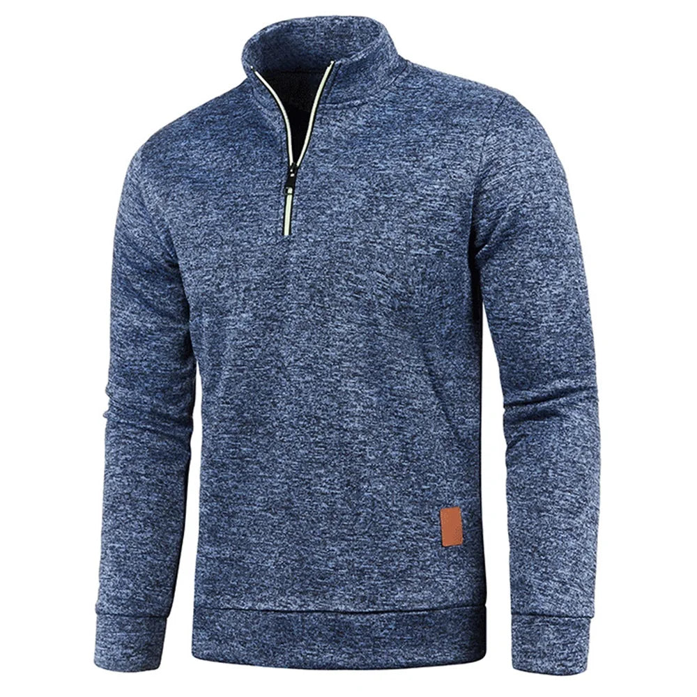 Sweat-shirts de couleur unie pour hommes,  pull-over plus épais de printemps