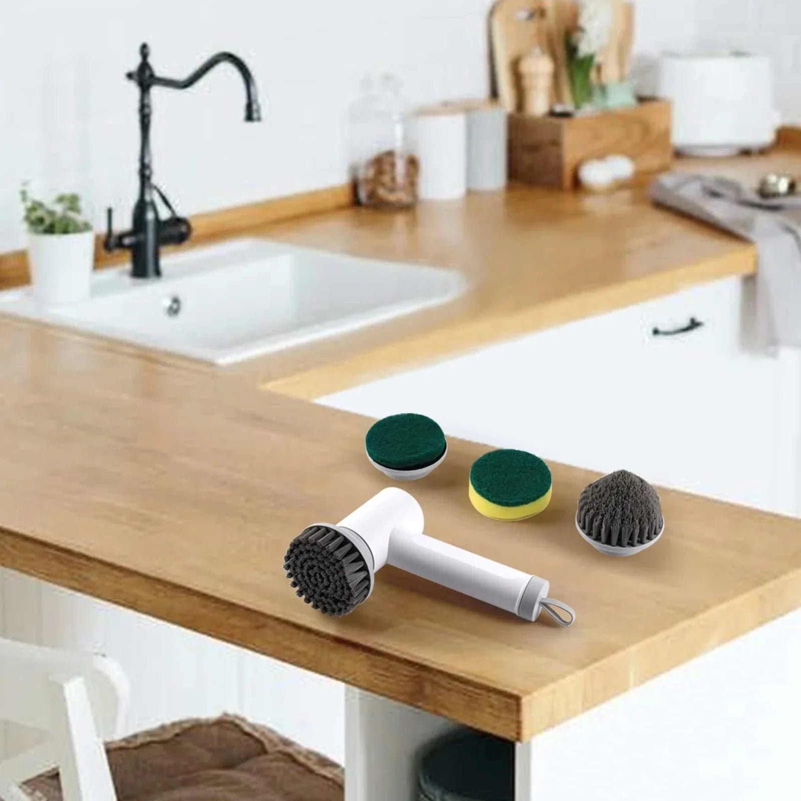 Brosse de nettoyage électrique sans fil pour travaux ménagers, cuisine