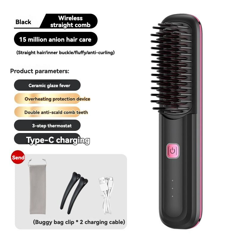 Brosse à poils doux, conception sans fil portable, chargement USB