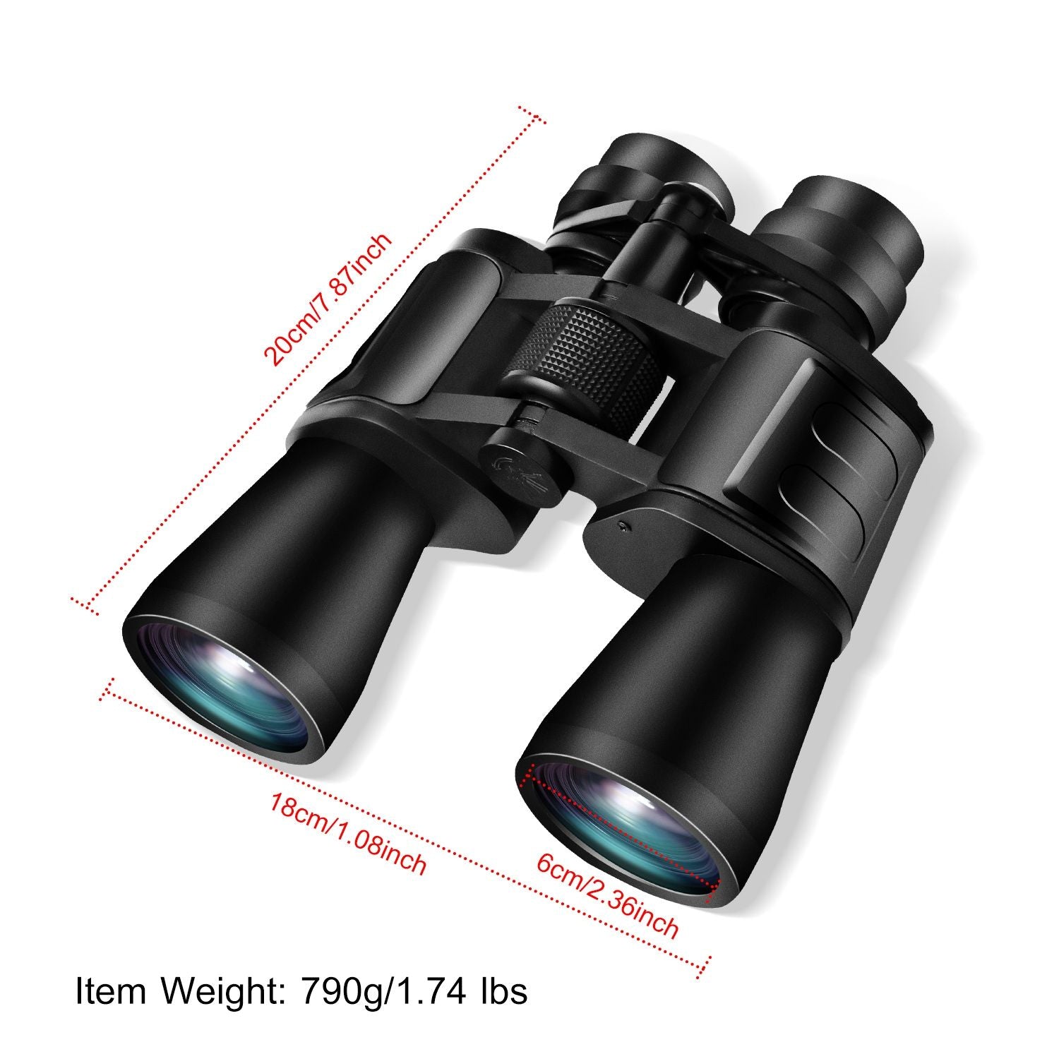 Jumelles zoom portables avec lentille FMC Vision nocturne en basse lumière pour l'observation des oiseaux Chasse Sports